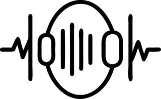 Macro image of traditional Chinese drum emitting sound waves visualized as digital graphs copy space below. vector