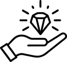 Macro of a hand holding a glowing crystal symbolizing enlightenment with copy space vector