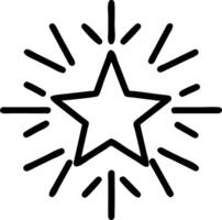 Macro of a light beam forming a star shape symbolizing hope and epiphany with copy space vector