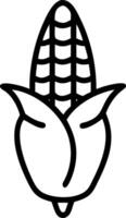 Macro of corn kernel texture on a cob vector