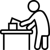 Person arranging a self care kit on a table copy space on left vector