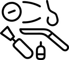 Person arranging wellness tools on glossy background copy space on left vector