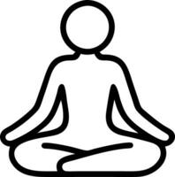 Person practicing deep breathing exercises in a quiet room copy space on left vector