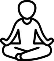 Person practicing mindfulness with plain background copy space on left vector