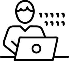 Macro close up of a data analyst using predictive analytics tools on a laptop with copy space vector