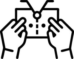 Macro close up of an engineers hands designing a PCB with copy space vector