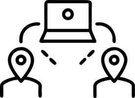 Logistics team optimizing delivery routes vector