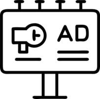 Macro close up of a digital advertising billboard displaying marketing data with copy space vector