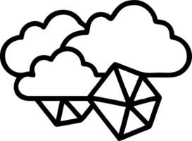 Plain geometric cloud patterns with copy space vector