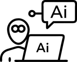 Macro close up of a marketing manager using AI analytics tools for collaborative campaign planning with copy space vector
