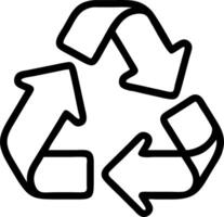Plain gray background with minimal recycling icon in green vector