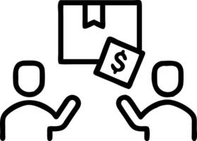 Logistics manager negotiating shipping rates on plain background vector