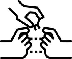 Macro close up of an engineers hands assembling a microchip with copy space Set 3 vector