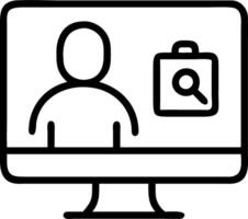 Healthcare provider using telemedicine software on desktop ample copy space vector