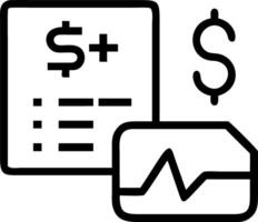 Healthcare cost analyst tracking expenses on macro reality background vector