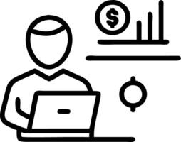 Healthcare financial analyst analyzing data on macro futuristic background Set 3 vector