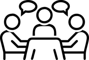 Group of friends having an insightful discussion over dinner with copy space vector