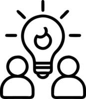 Group of coworkers having a lightbulb moment during a virtual meeting with copy space vector