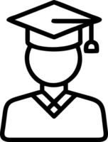 Graduation portrait with bokeh digital art background copy space on top vector