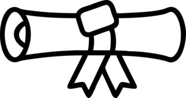 Graduation Scroll D vector
