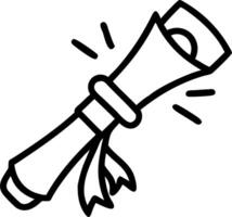 Graduation Scroll and Torch vector