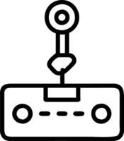 Levitating Control Panel Button vector