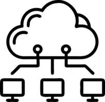 IT team managing cloud based network systems in a glossy tech office with copy space vector