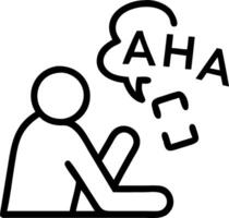 Individual having an aha moment while solving a puzzle at home with copy space vector