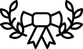 Graduation Laurel Wreath and Scroll vector