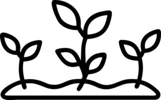 Glossy white background with a line of green plants casting shadows and copy space vector