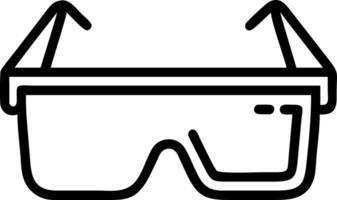 Glossy surface with AR glasses placed for industrial use vector