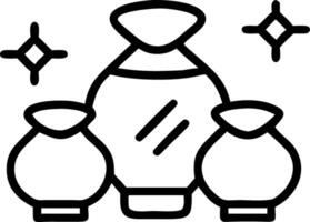 Glossy Seollal Traditional Wine Ceremony Background vector