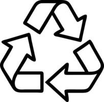 Glossy white background with recycled material symbol vector