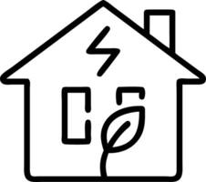 Glossy white background with green energy efficient house icon in corner for eco housing theme vector