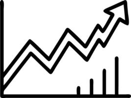 Glossy silver background with upward stock trend icon vector