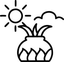 Glossy Pongal Rice Fields vector