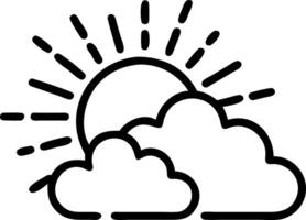 Glossy background with rays of light breaking through clouds copy space below vector