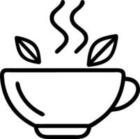 Glossy background with steaming herbal tea and fresh herbs copy space below vector