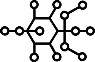 Glossy digital network background with interconnected nodes and copy space vector