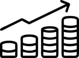 Glossy green background with coins growing into stacked bar graph vector