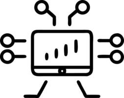 Glossy background of a futuristic data hub with employees interacting with holographic data displays and copy space vector