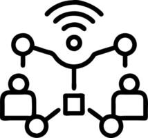 Glossy background of a team using IoT devices for advanced engineering with copy space vector
