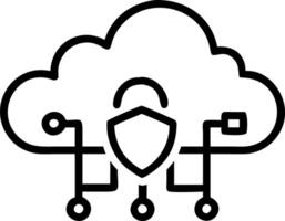 Glossy background of IT team securing cloud infrastructure for digital transformation with copy space vector