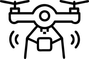 Glossy background of an engineer using drone technology for data collection with copy space vector