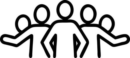 Glossy background of group shadows holding hands across grass field copy space above vector