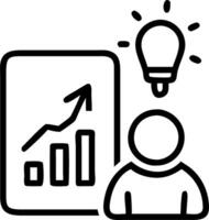 Glossy background of a startup founder using digital marketing analytics for innovation with copy space vector
