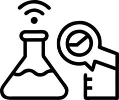 Glossy background of engineers testing smart materials in a high tech lab with copy space vector