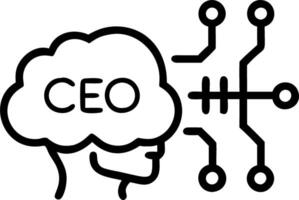 Futuristic macro shot of a CEO using neural networks for strategic business planning with copy space vector
