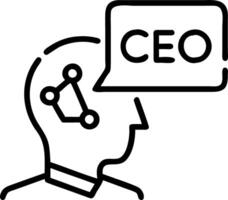 Futuristic close up of a CEO using AI driven insights for strategic business innovation with copy space vector