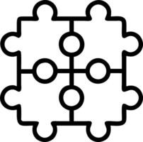 Geometric puzzle patterns isolated on white background vector
